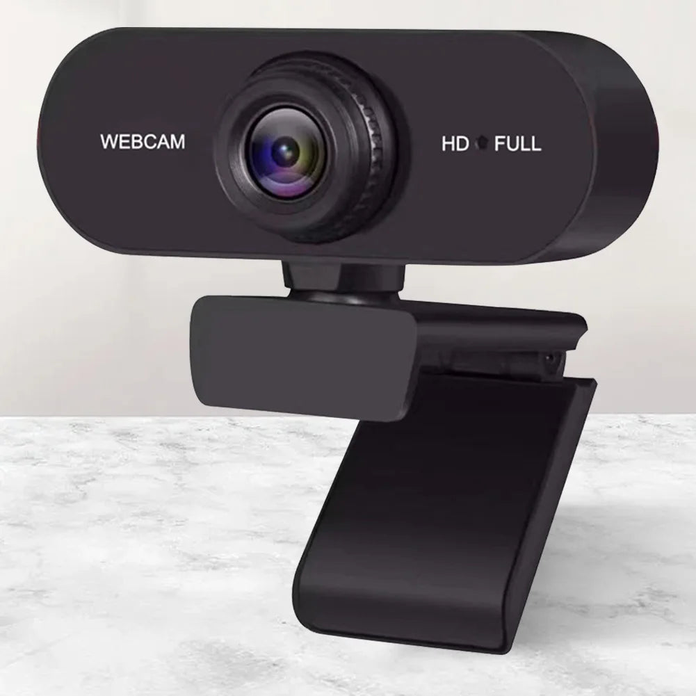 USB HD Webcam – 1080p/2K Autofocus Web Camera with Microphone, Plug & Play for PC, Laptop & Desktop