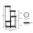 “Metal Flower Pot Rack Plant Stand – 3/4 Tier Garden Planter Corner Shelf for Indoor & Outdoor Storage & Display”