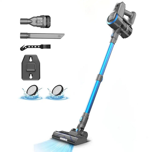 YISORA N300 Cordless Upright Vacuum Cleaner – 20 kPa Powerful Stick Vacuum for Carpet & Hard Floor, Ultra-Lightweight