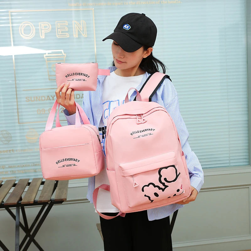 Chic Korean-Japanese Style Large Capacity Student Backpack – Junior & High School Teen Girls