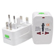 Universal Worldwide Travel Adapter – AU/UK/US/EU Plug Converter with AC Power Socket & Dual USB Charging Ports