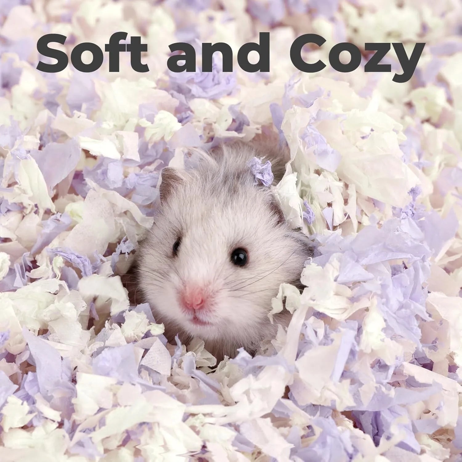 Natural Paper Small Pet Bedding – 23L/50L Dust-Free, Odor Control & Moisture Absorbent Shavings for Hamsters, Rabbits & Guinea Pigs