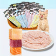 Cat Stick Treats – Multi-Flavor Pack (Chicken, Skipjack & Rabbit, Tuna & Fish Seed, Salmon & Fish Oil) – 300 g