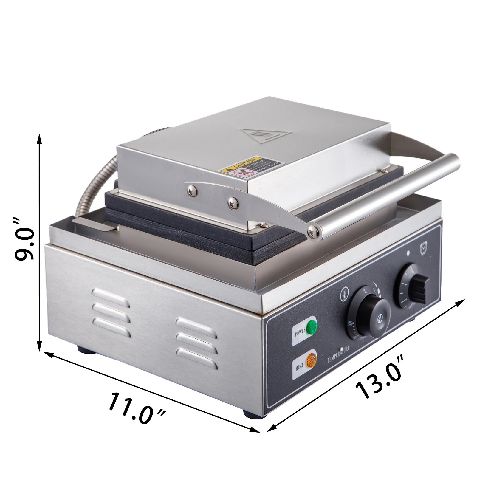 Vevor 6‑Hole Electric Donut Maker – Stainless Steel, Double‑Sided Heating, Adjustable Temp 50–300 °C, Commercial Grade