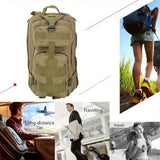 30 L Outdoor MOLLE Canvas Backpack – Tactical / Hiking / Camping Daypack