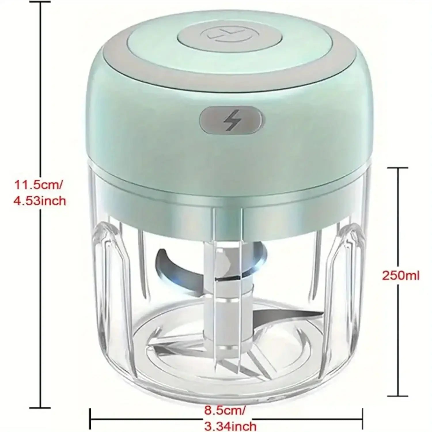 USB Rechargeable Electric Garlic & Vegetable Chopper – 250 ml Portable Food Blender & Cutter 🧄🔌
