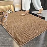 Imitation Sisal Bathroom & Entrance Door Mat – Anti-Cat Scratch Carpet Mat, Water Absorbent, Mud & Sand Remover