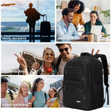 Men’s 15.6" Laptop School Backpack — USB Charging Travel Bag for Boys & Teens