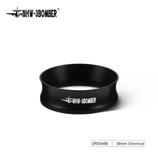 “MHW-3BOMBER Magnetic Coffee Dosing Ring – 53–58mm Espresso Portafilter Funnel Barista Tool for Precise Brewing”