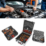 187-Piece Trolley Case Tool Box Set – Rust-Resistant Household Hand Tool Kit for Home Maintenance & Garden Care