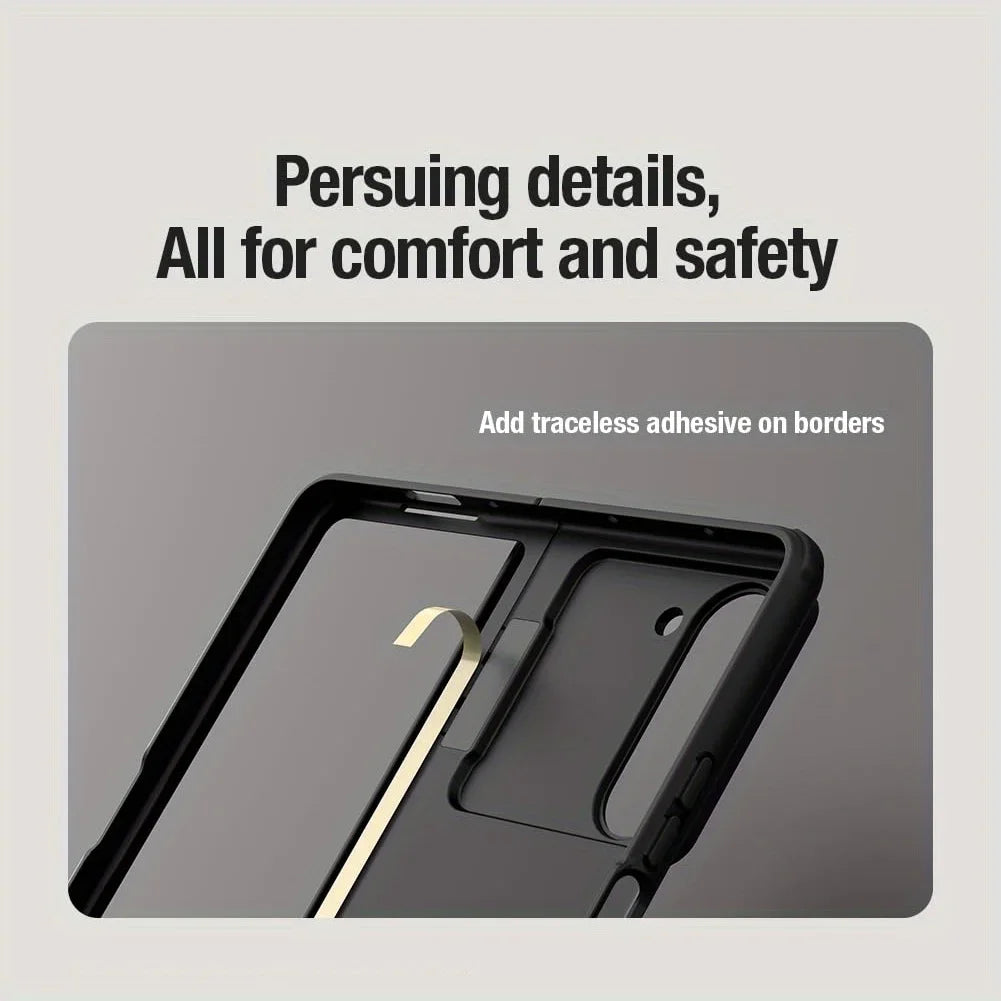 Shockproof Samsung Galaxy Z Fold 5 Case – Built-in Kickstand, Sliding Camera Cover & Full Hinge Protection