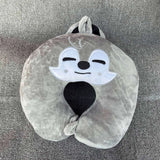 “ 7-color soft plush U-shaped neck pillow – cute & cozy travel cushion for children and adults, office & sleep support ”