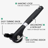 Multifunctional Handheld Stainless Steel Can Opener – Safe Side-Cut, Smooth Edge Kitchen Tool