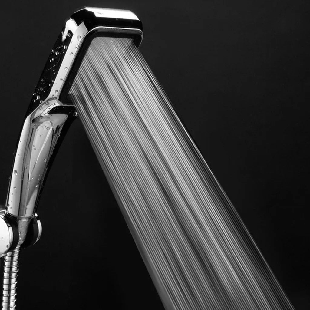 300-Hole High-Pressure Shower Head – Powerful Boost Spray with Water-Saving Design