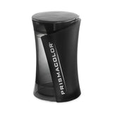 Handheld 2-Hole Dual Blade Pencil Sharpener – Translucent Black Body for School & Art Supplies