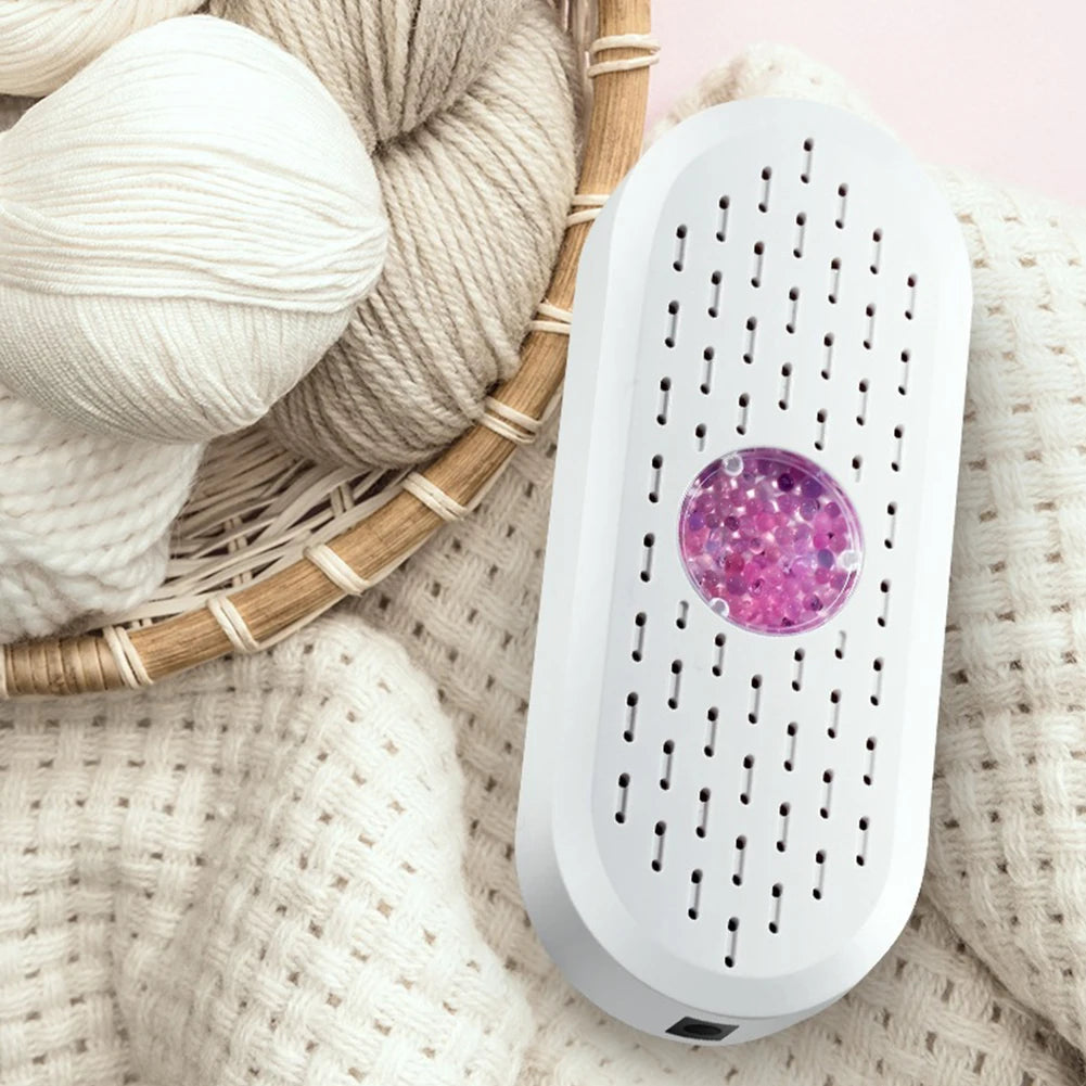 Mini Portable USB Dehumidifier – Reusable Moisture-Absorbent Hygroscopic Machine for Wardrobe & Shoe Cabinet