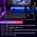 RGB Mechanical Keyboard with Brown Switches & Ultralight Honeycomb Gaming Mouse 3-in-1 Wired Set