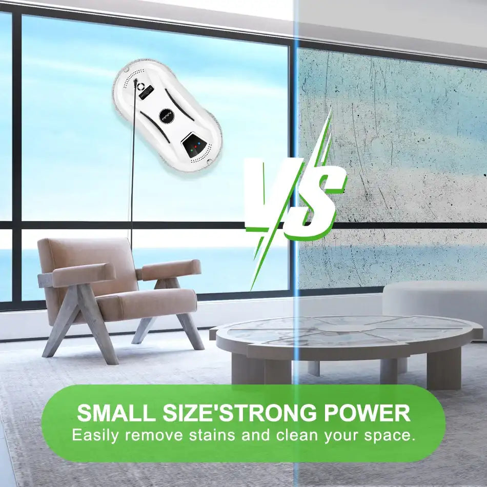 Puruikai AI Window Cleaning Robot – Smart Automatic Glass Cleaner for Windows, Tiles & Doors, Ultra-Quiet Self-Cleaning Design