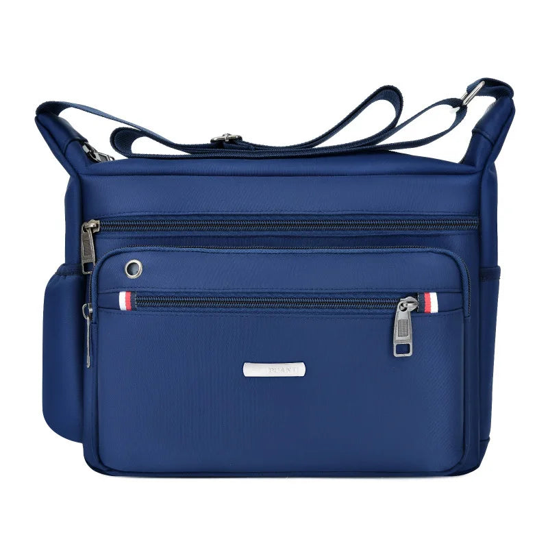 Men’s Oxford Cloth Crossbody Sling Bag – Large-Capacity Lightweight Shoulder Travel Bag for Daily Versatile Use