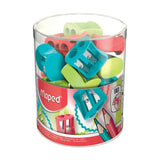 30-Pack 2-Hole Pencil Sharpeners – Durable Steel Blades for School & Art