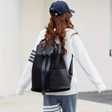 Retro Mesh Splicing Casual Backpack – Large Capacity Urban Shoulder Bag for Women