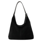 Women’s Suede Hobo Bag – Magnetic Closure Large-Capacity Tote for Work & Travel