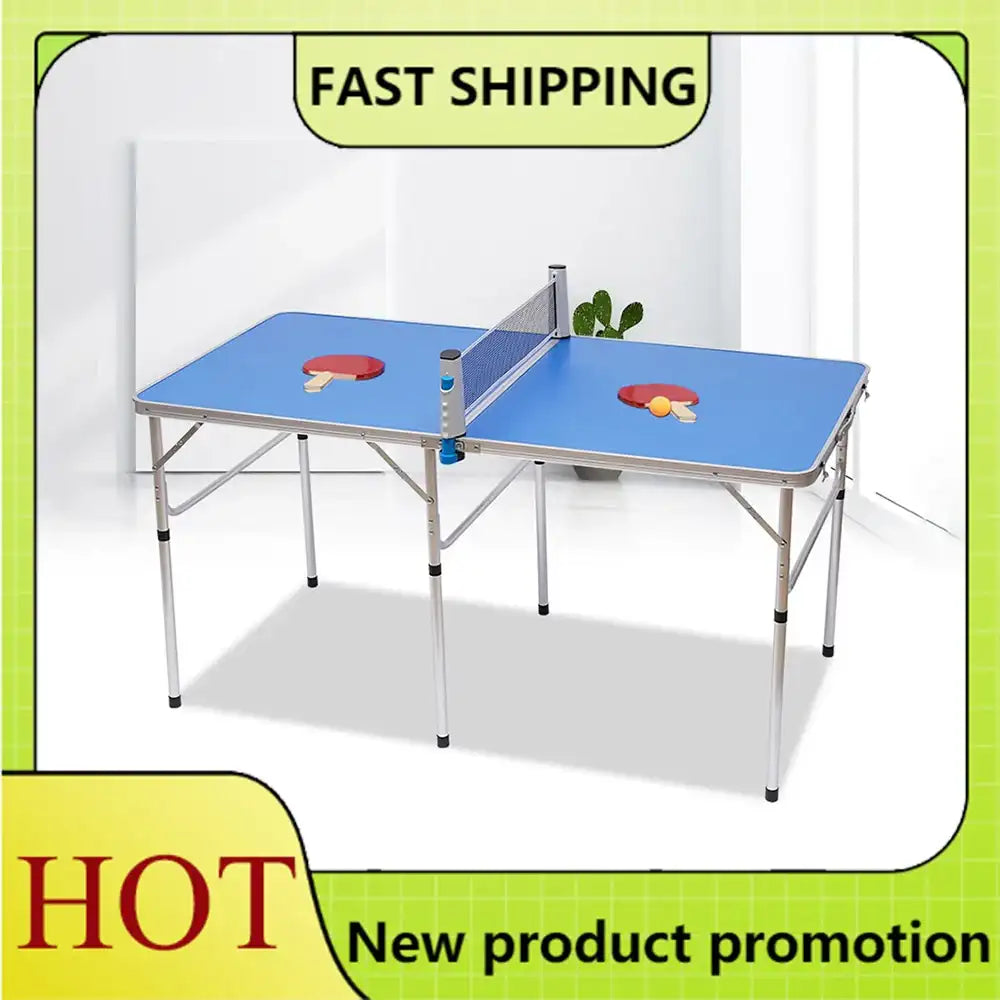 Outdoor Mini Folding Table Tennis Table for Indoor & Garden – Portable Ping Pong Game Table for Entertainment Facilities
