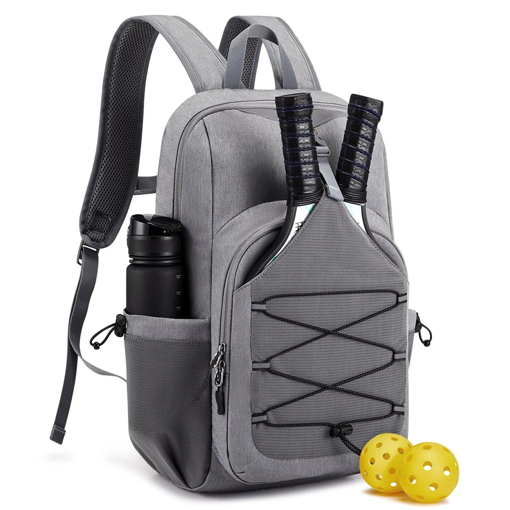 Large-capacity pickleball racket backpack – portable paddle bag rucksack for hiking, sports, traveling & outdoor outings