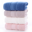 Adult Cotton Face Towel Set – 4-Color Mix (Blue/Pink/White/Gray) 34×74 cm