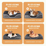 Supportive Orthopedic Dog Bed Memory Foam Waterproof Non-Slip RemovablSupportive Orthopedic Dog Bed – Memory Foam Sofa with Waterproof & Washable Covere Washable Cover Medium Dogs Comfortable Pet Sofa