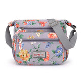 2025 Floral Multi-Pocket Waterproof Women’s Crossbody Bag – Lightweight Shoulder Messenger Handbag for Daily Use