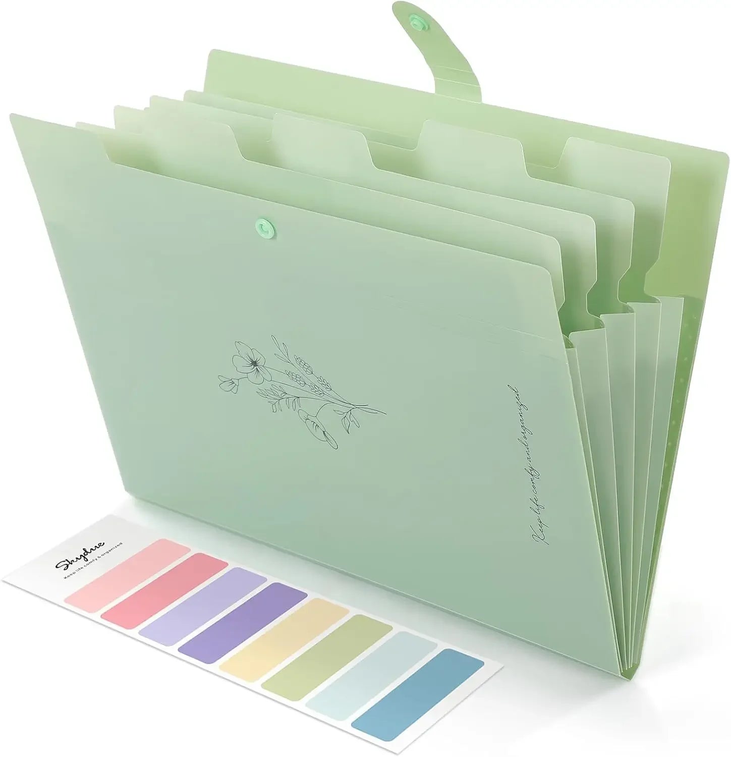 A4 Paper Expanding Folder – Pocket Organizer, Portable Document Storage for School, Office & Home (Purple)