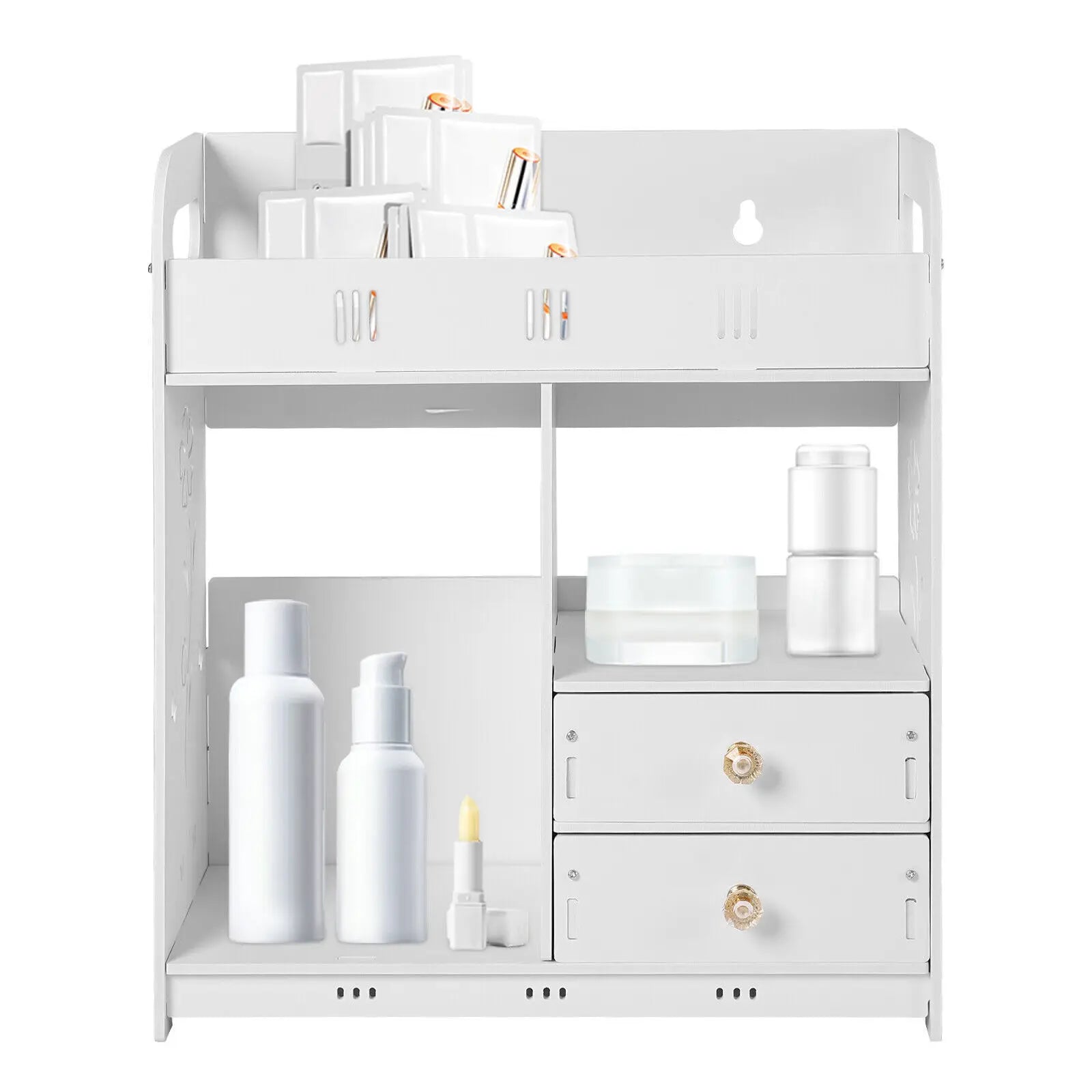 38×18×43 cm Wall-Mounted Bathroom Cabinet – Compact Storage Shelf for Small Spaces