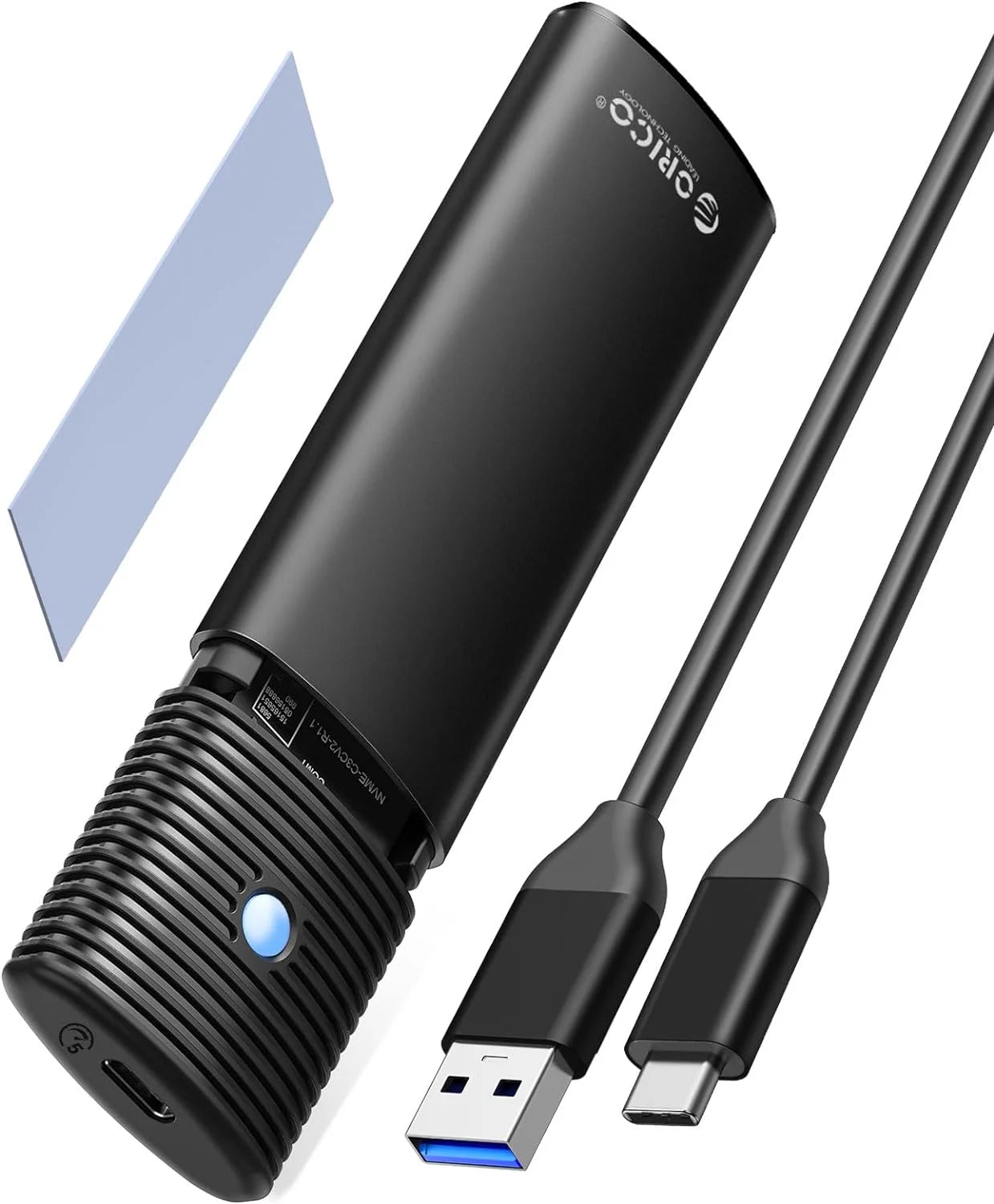 ORICO M.2 SATA NGFF SSD Enclosure USB 3.1 Type-C 5Gbps – External Solid State Drive Adapter Case up to 4TB