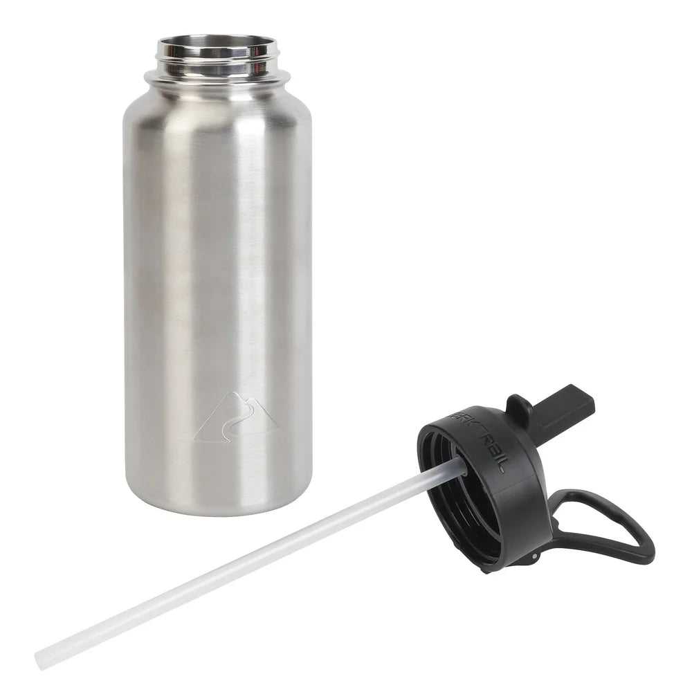 Double-Wall Vacuum Insulated Stainless Steel Bottle – 32 oz Flip-Top Lid, Leak-Proof & Adventure-Ready