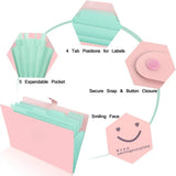 Accordion File Organizer – 4-Pack Letter/A4 Size Expandable Folder with 32 Labels for Documents & Bills
