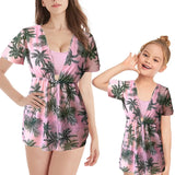 Green Floral Print 3-Piece Bikini Set for Girls (Toddler & Kids)