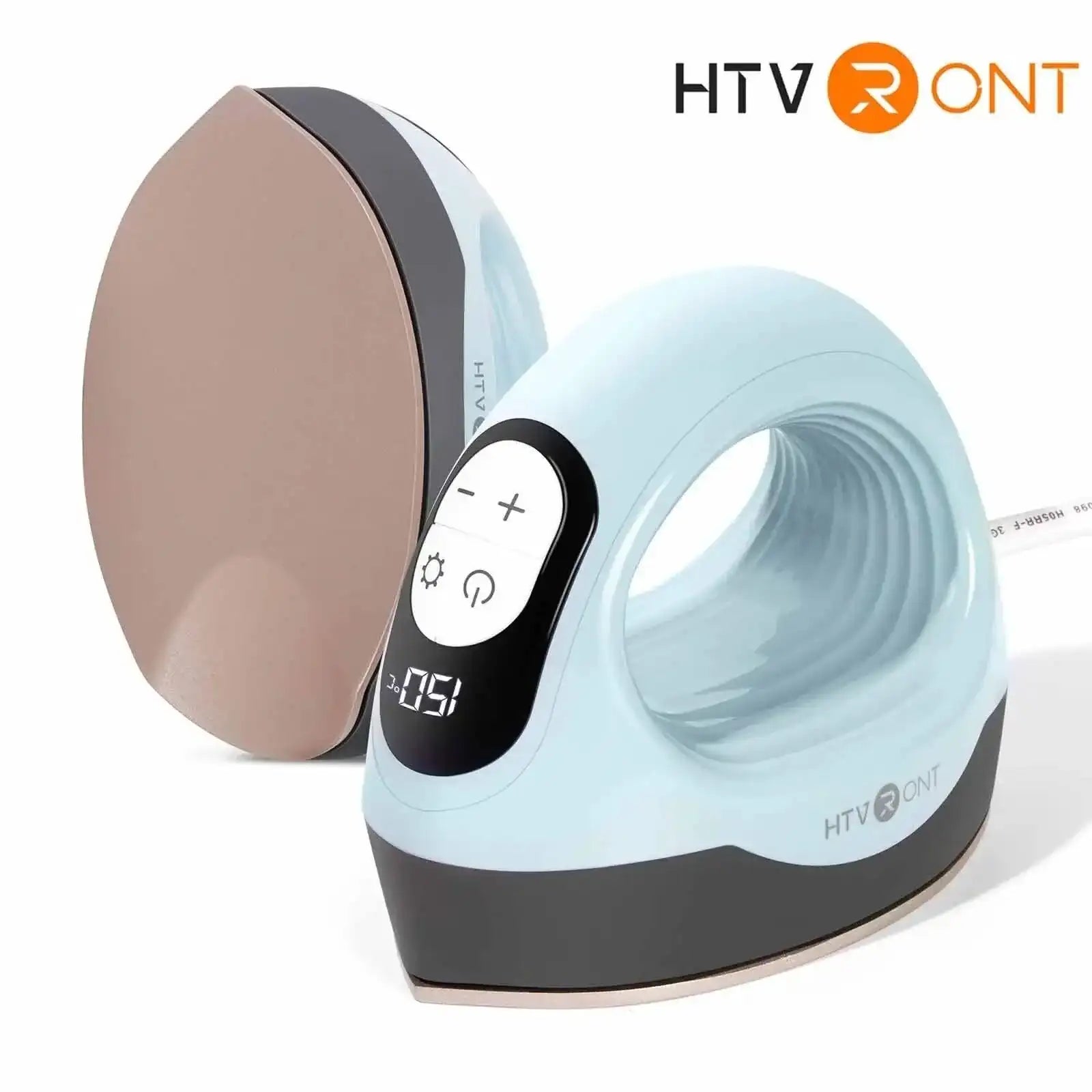 HTVRONT 2nd Gen Portable MINI Heat Press Machine DIY Auto Easy Heating Transfer Iron On HTV for Clothes Bags Shoes Hat T-shirts - PulinGO