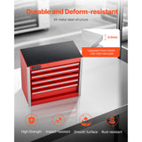 Heavy-Duty 5-Drawer Metal Tool Chest – Portable Garage Storage Cabinet with PP Feet Pads