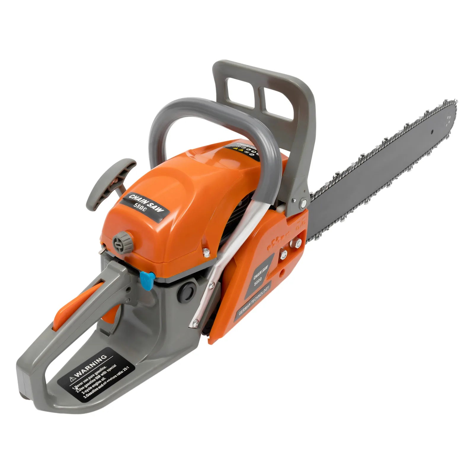 20″ 58CC Gasoline Chainsaw – High-Power Wood Cutting Tool for Branches & Logs