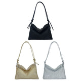 Women’s Sparkle Glitter Tote & Sling Bag – Elegant Zipper Satchel with Adjustable Strap