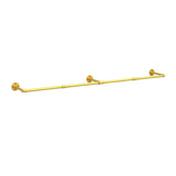 180cm Industrial Pipe Clothes Rail – Wall-Mounted Clothes Hanging Rack, Heavy-Duty Detachable Garment Organizer for Home & Retail