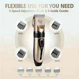 Pet Hair Trimmer Kit – Electric Precision Clippers for Professional Grooming at Home, Ideal for Dogs & Cats