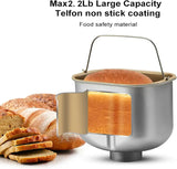 2.2 LB Large Automatic Bread Machine – Professional Bread Maker with Non-stick Ceramic Pan & LCD Touch Panel