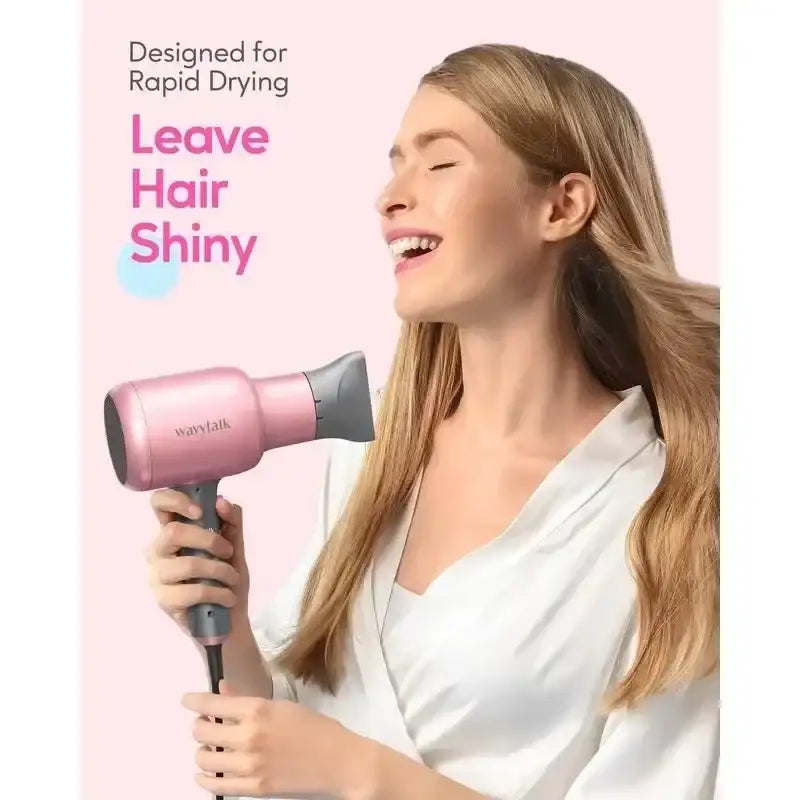 Wavytalk Professional Ionic Hair Dryer – Powerful Blow Dryer with Diffuser & Concentrator for Smooth, Frizz-Free Styling