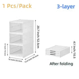 6-Layer Foldable Transparent Shoe Storage Organizer – Stackable Dustproof Sneaker Box Cabinet for High-Tops & Everyday Shoes