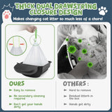 120-Count Cat Litter Box Robot Bags – 1.5 Mil Thick Waste Bags with Drawstring Closure, Compatible with Litter Box Robot 3 & 4