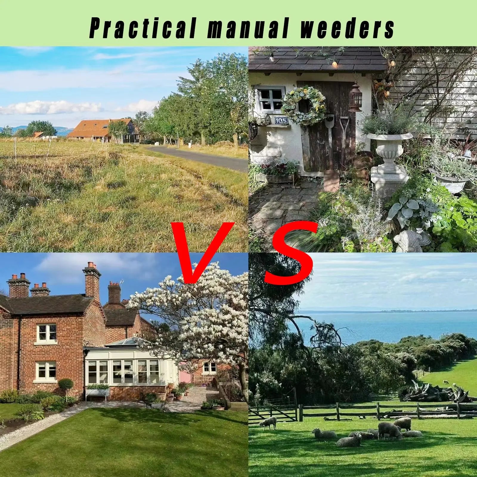 Heavy-Duty Weed Puller Tool – Manganese Steel Hand Weeder for Garden & Soil Uprooting