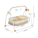 Portable Electric Bluetooth Baby Swing Cradle Bassinet Rocking Crib — Smart Bluetooth Rocker & Infant Bed