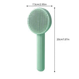 Cat Grooming Brush & Hair Remover Comb – Pet Grooming Tool for Cats, Kittens & Puppies, Removes Loose Fur & Tangles